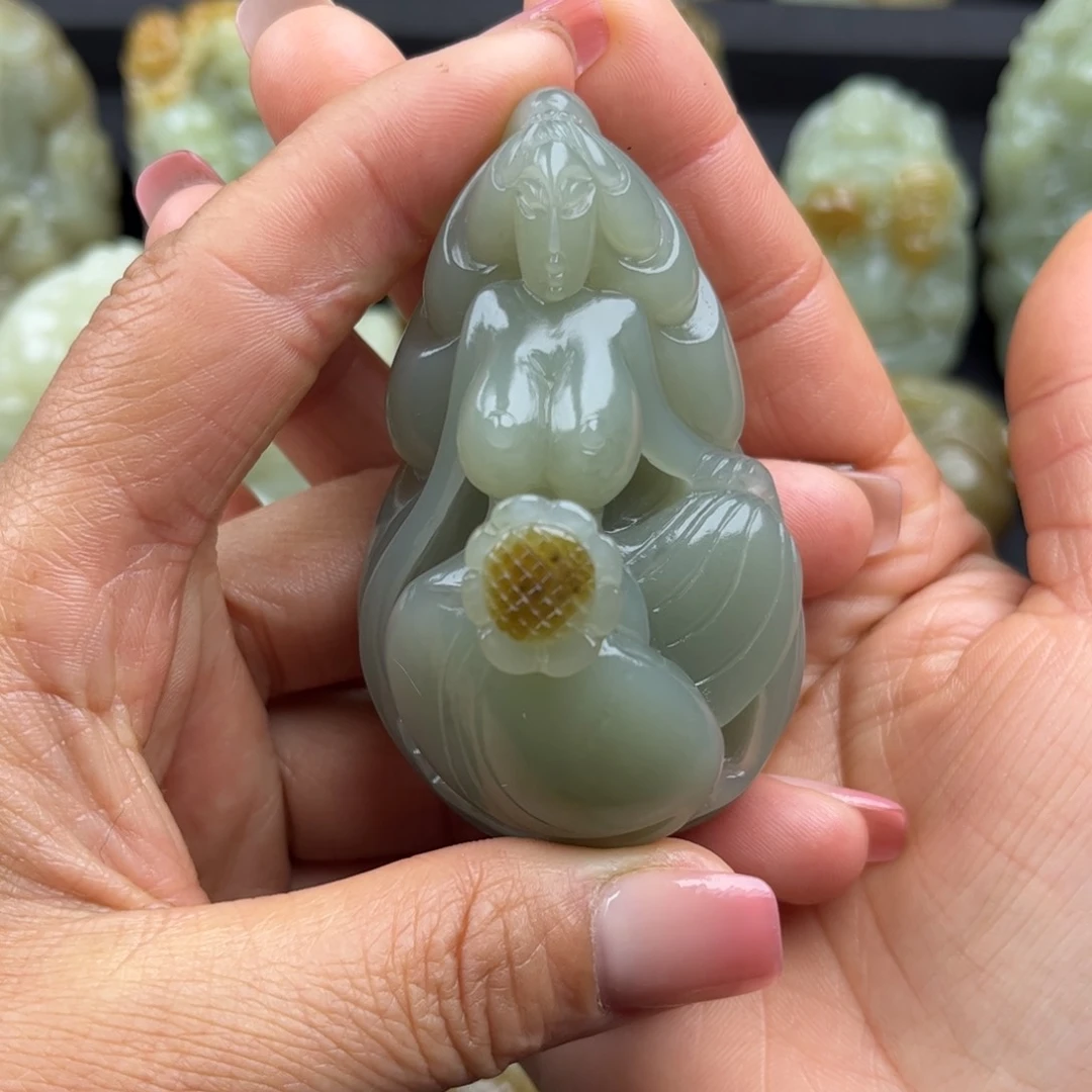 和田玉把件未镶嵌启*