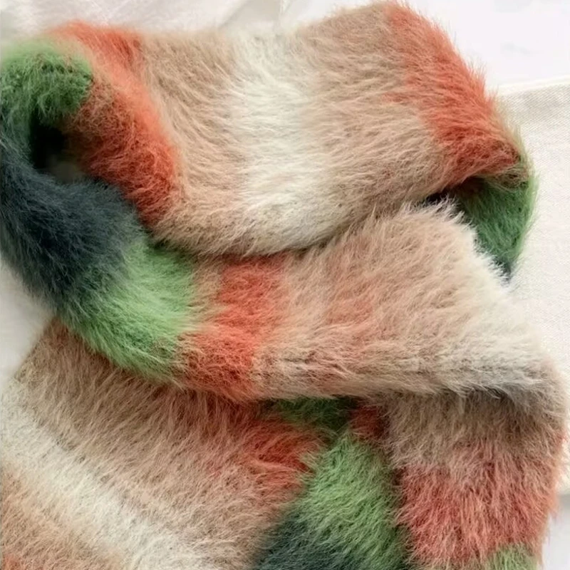 雪宝毛线羊毛混纺长绒衣服帽子围巾手工编织材料