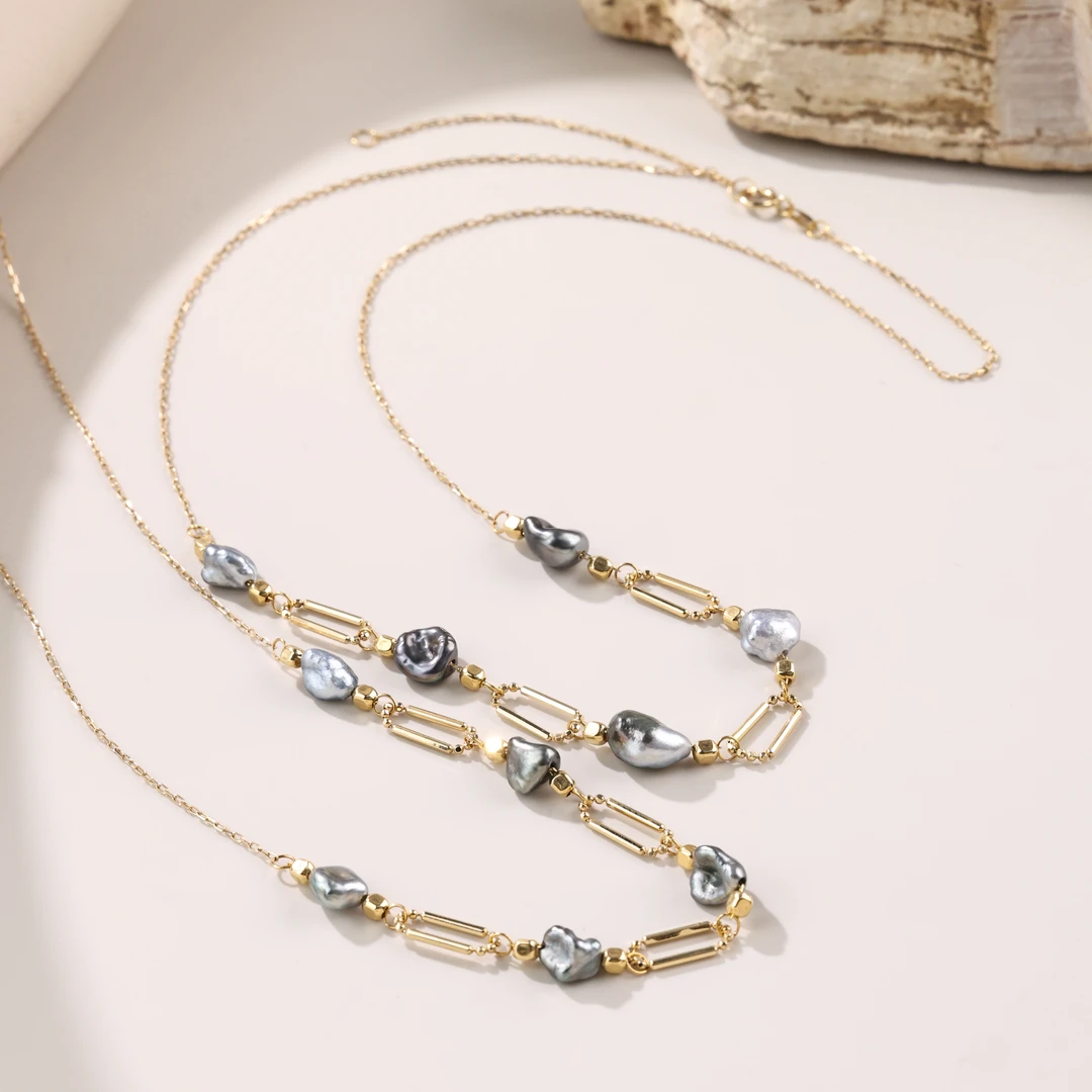 【举石臻选】TA0524-1881-83海水无核珍珠项链18k（一件/多样性发）H