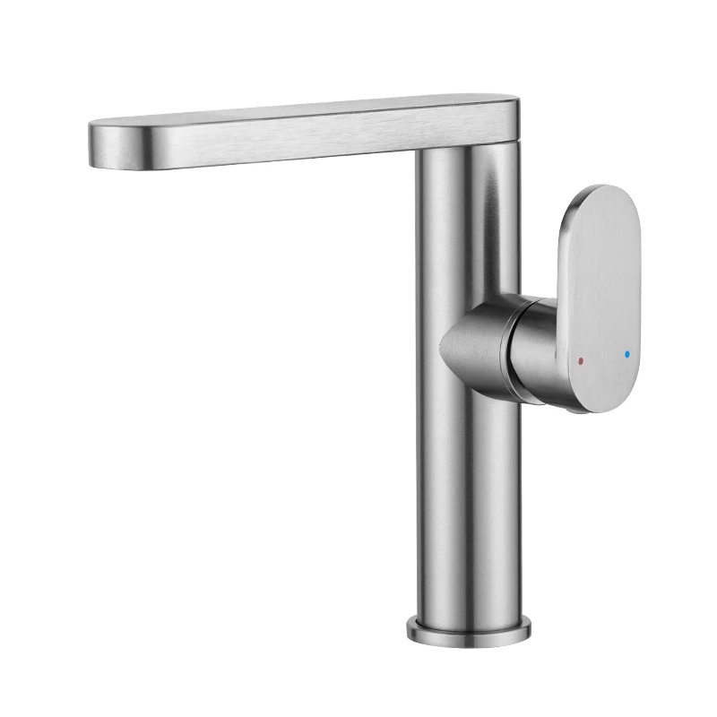 太空铝冷热旋转家用卫生间洗脸盆水龙头