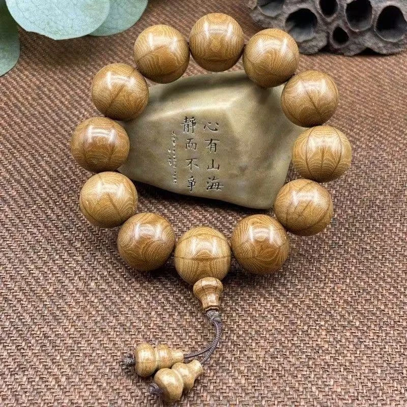 六道木手串六道木老料14mm龙须藤降龙木佛珠文玩手链