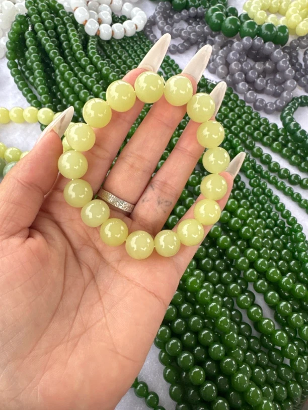 高端精品鸡油黄手串 卡12