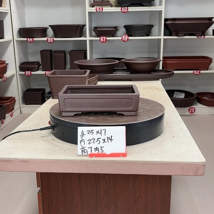 紫砂花盆奎面小长方