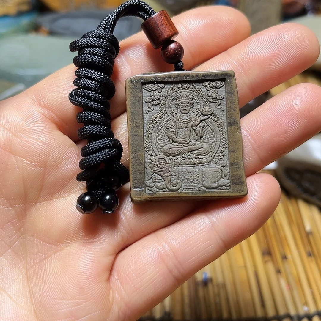 原石雕刻手把件，脖挂