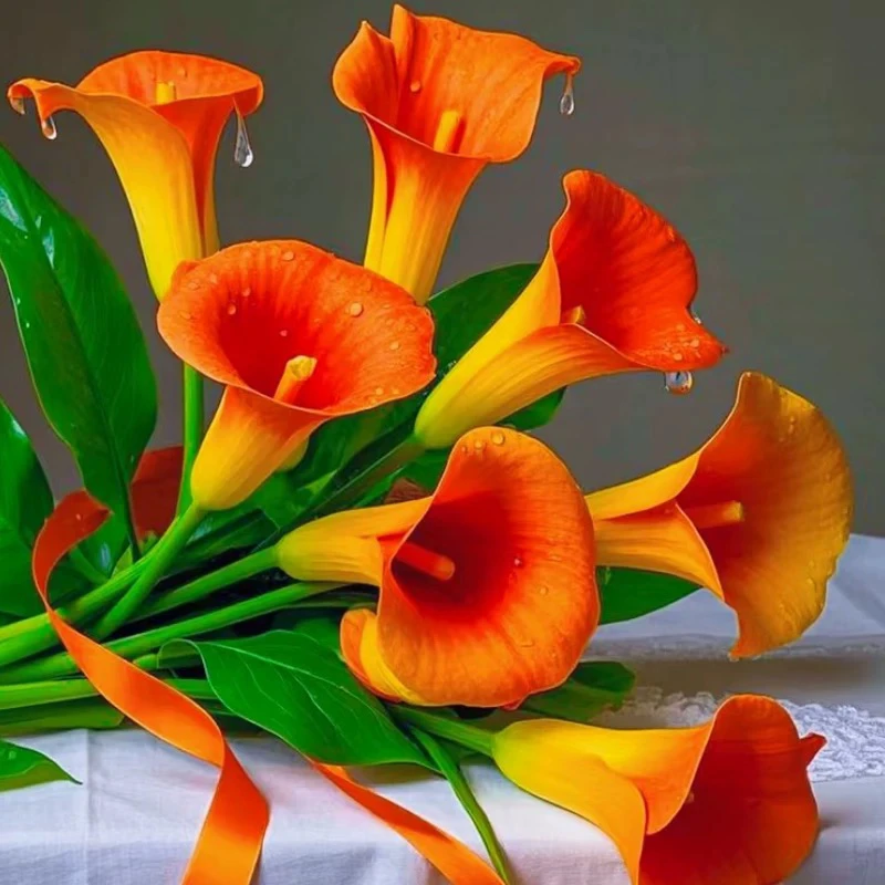 《悦兮专属》彩色马蹄莲多年生阳台盆栽四季开花易养植物