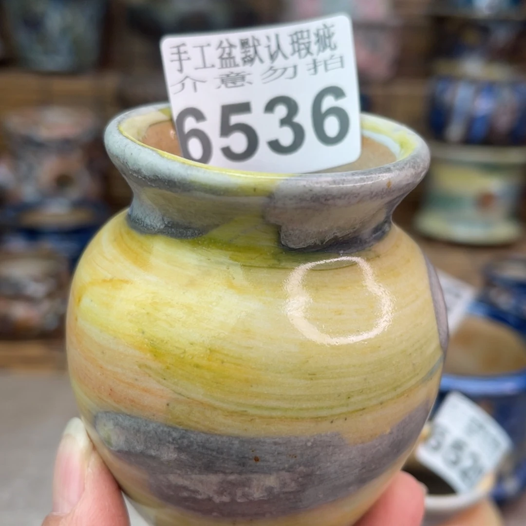 手工花盆默认瑕疵完美者勿拍