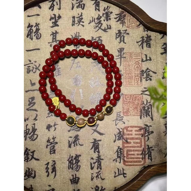 天然辰砂精美手串（无礼盒）907
