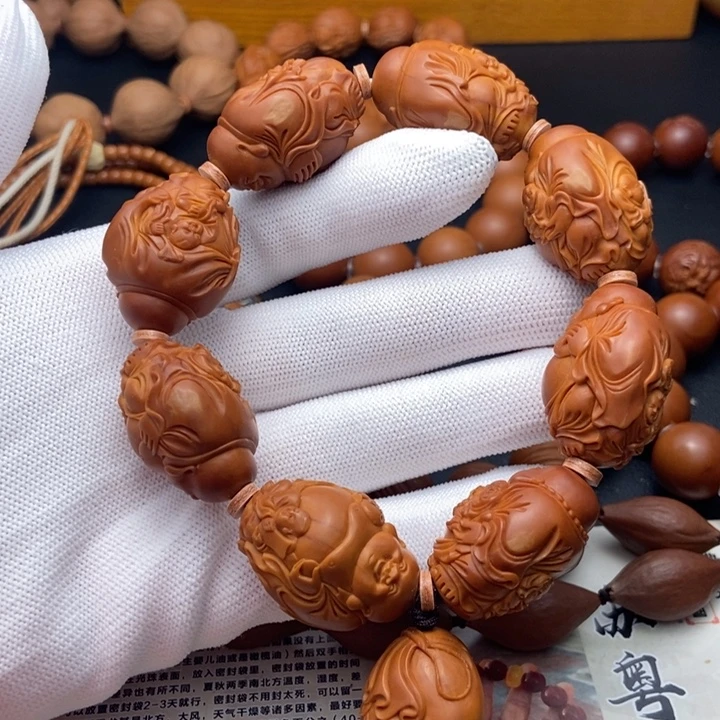 橄榄核手串/手链2.2童子弥勒茶山王核