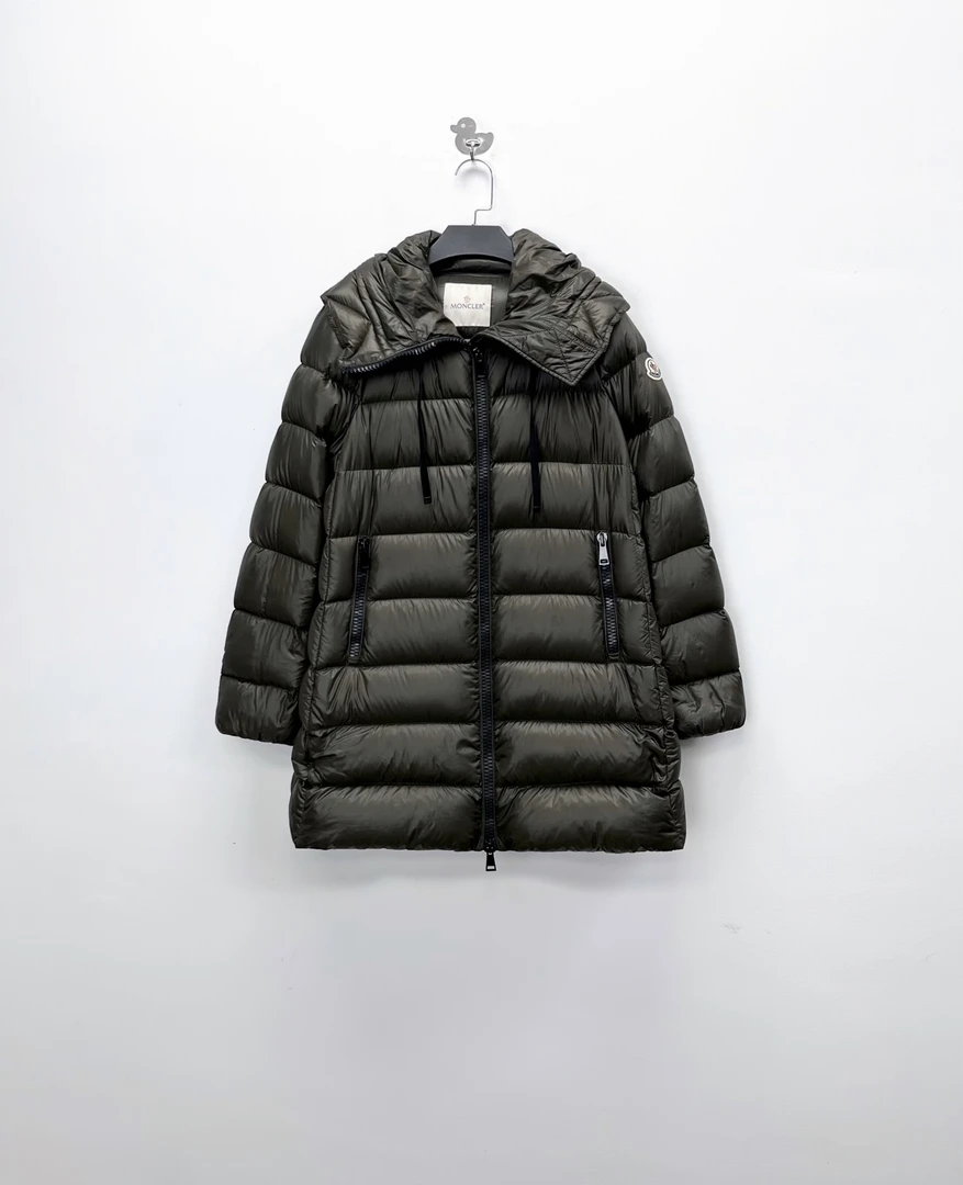 99新 MONCLER 葡萄籽奢潮/Moncler中长款羽绒夹克/1码外套羽绒服