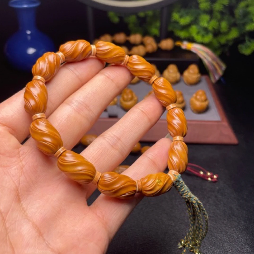 双12年终促直降1.1老型直切时来运转扭转乾坤梅林铁核手工雕手串