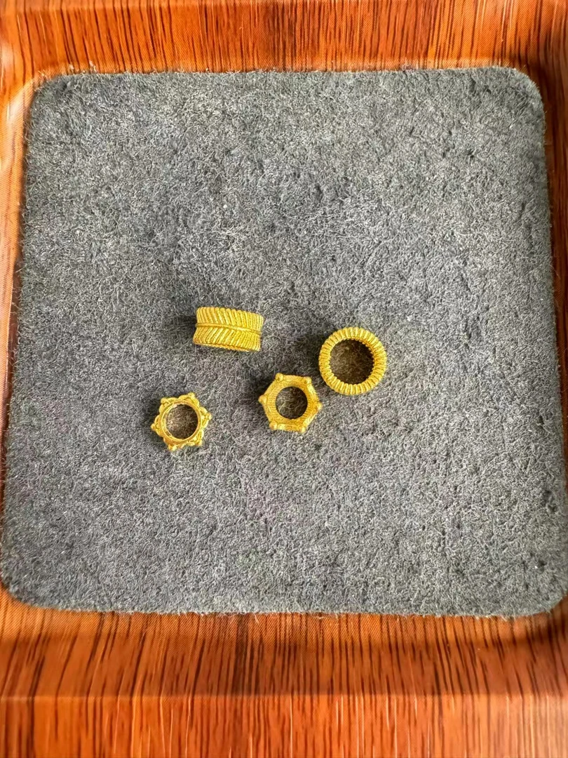 足金999 古法工艺羽毛皇冠跑环