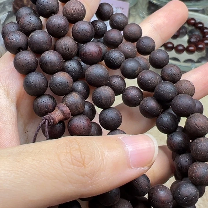 沁***清降真香缅甸小叶降真0.8/108颗红黑油