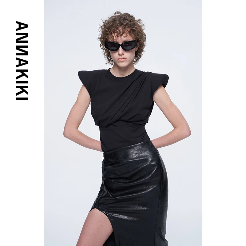 【Carrie专属 】ANNAKIKI 抽褶修身上衣3D3A0204H721