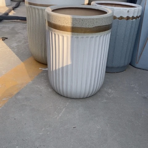 低腰圆柱金边白的中号25*32