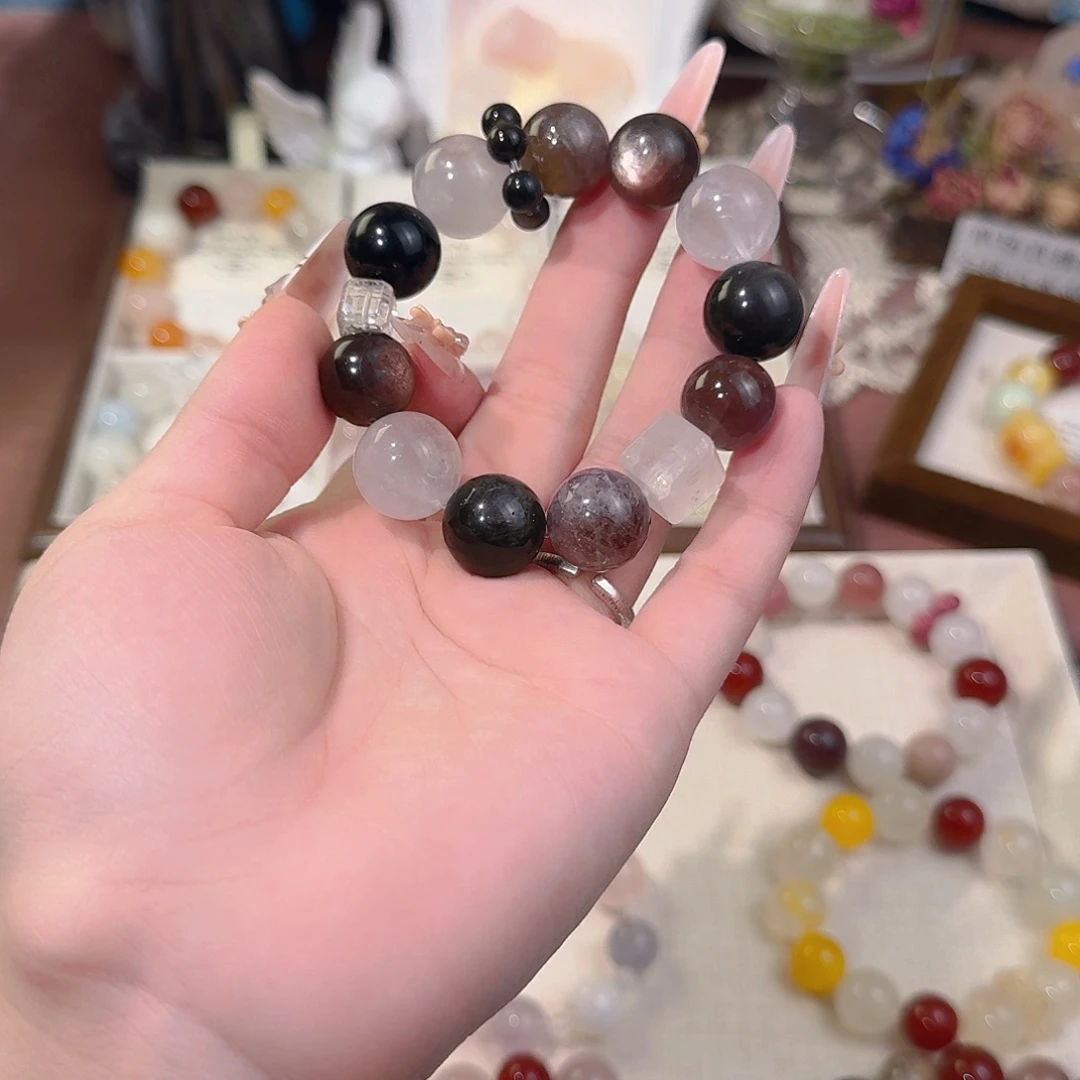 水晶手链合金天然水晶手串多样性发其一