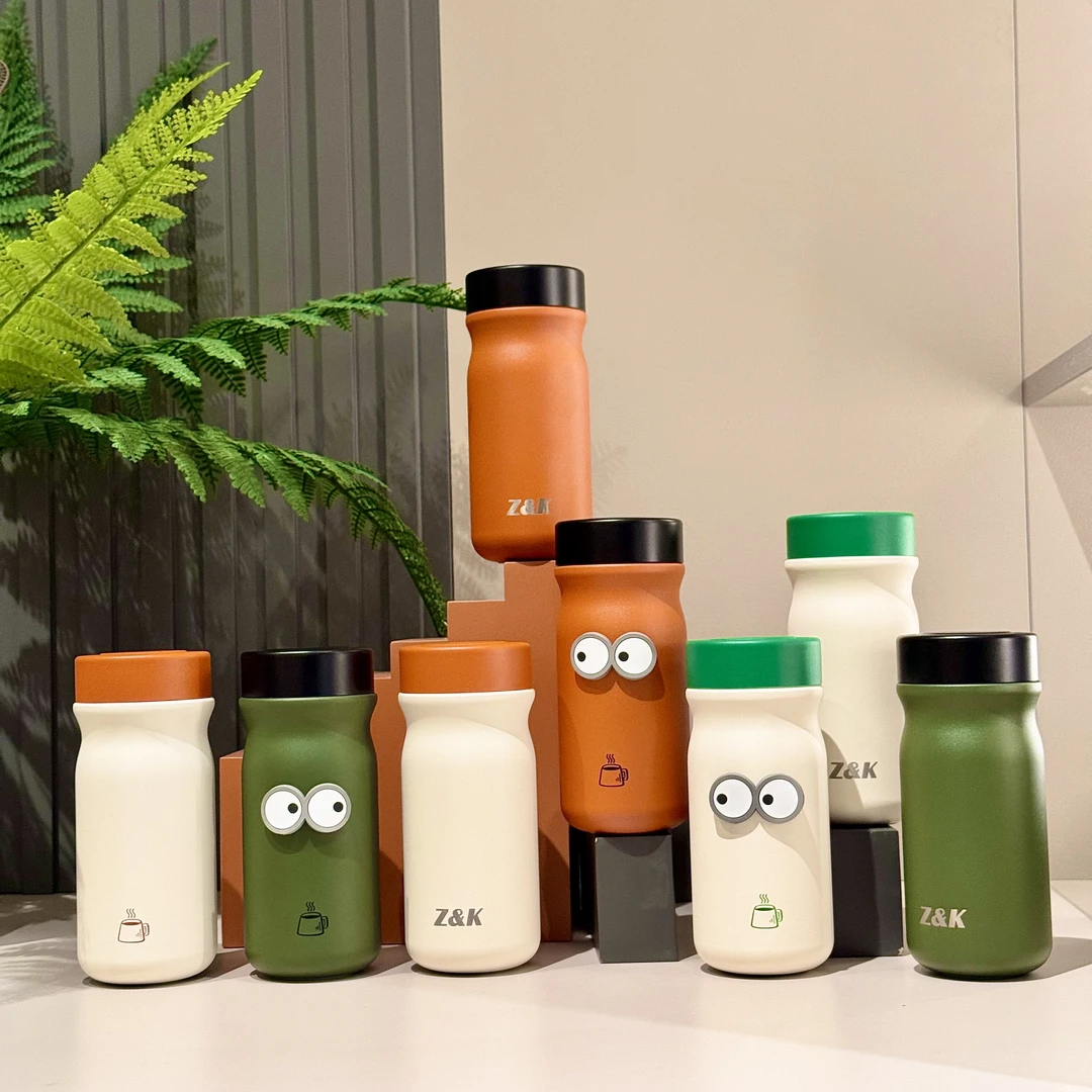 【自营专属】Z&K女神口袋杯316不锈钢便携小巧茶漏保温杯320ml