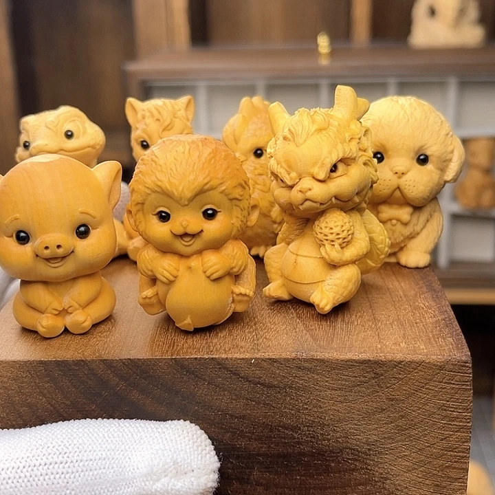 十二生肖一整套十三个摆件