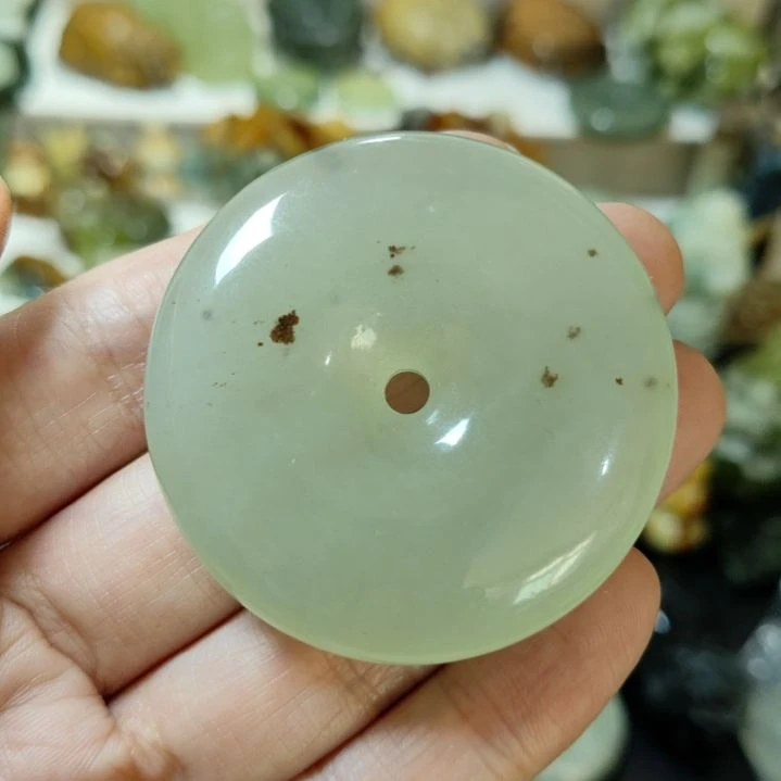 岫玉平安扣未镶嵌