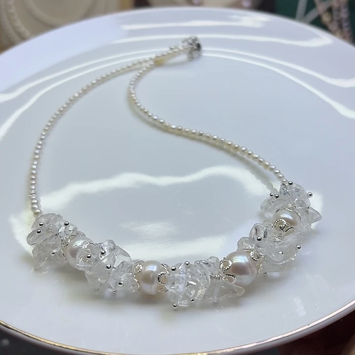 合金淡水珍珠耳饰