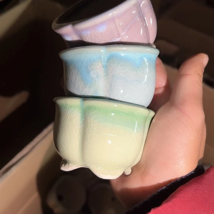 红陶量货｜口7-5.5高5.5深浅搭配发6