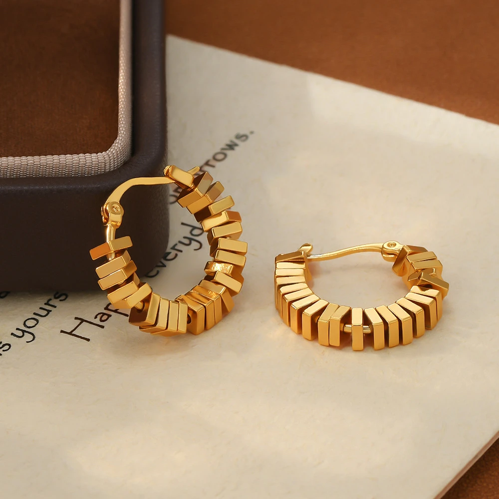 铜合金耳饰 碎银子耳环2025新款爆款高级感耳圈耳扣时尚女生饰品