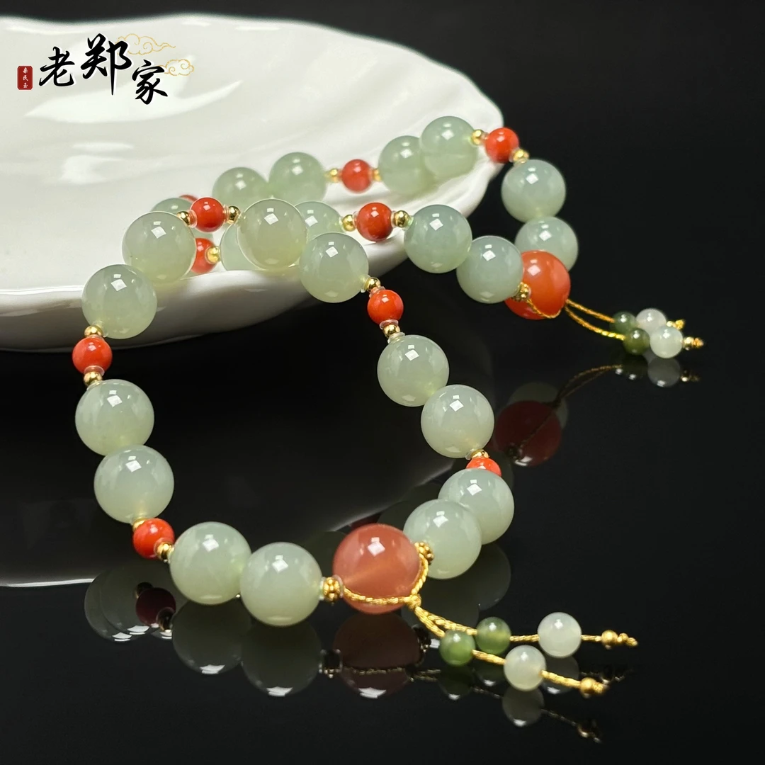 【老郑家】和田玉DIY手串 多样性发1件 约10mm
