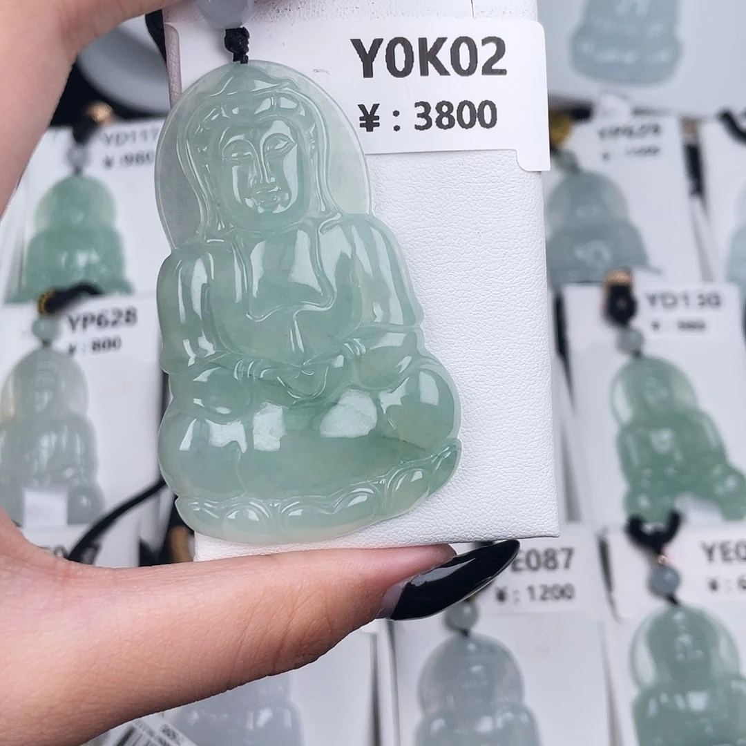 翡翠未镶嵌耳饰Y0K02