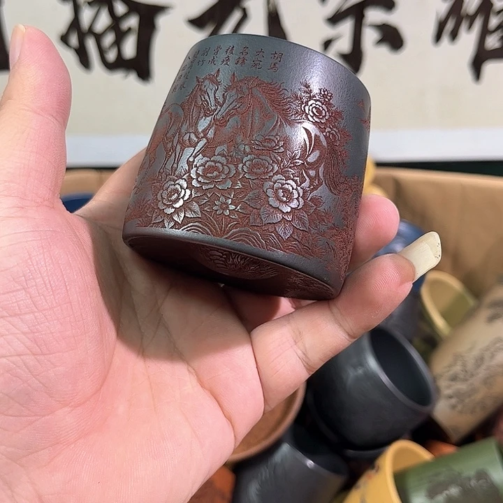 茶杯紫砂全手工紫砂主人杯