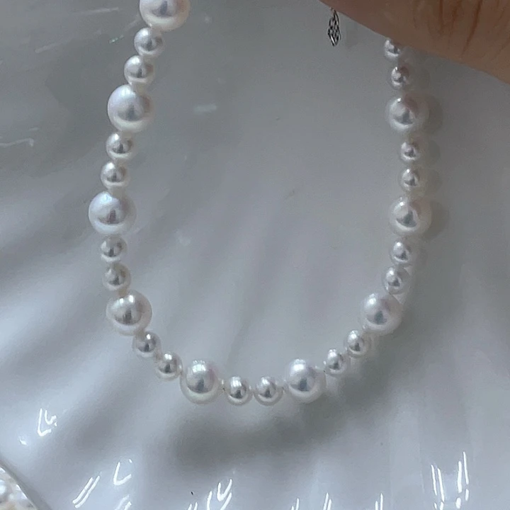 淡水珍珠手绳银S925镶嵌