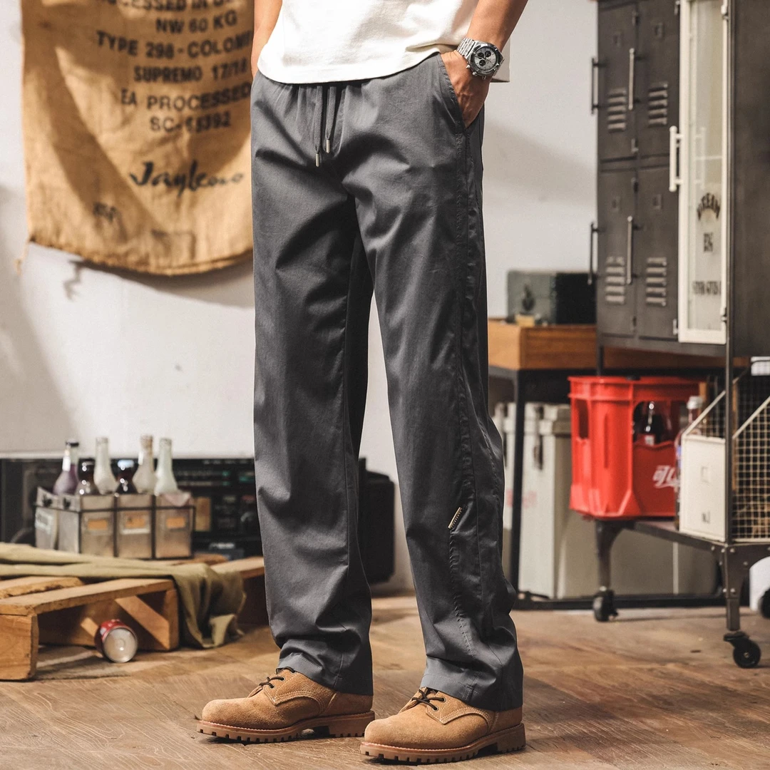 秋冬百搭休闲裤男士2025新款美式潮牌工装裤子男宽松直筒运动长裤