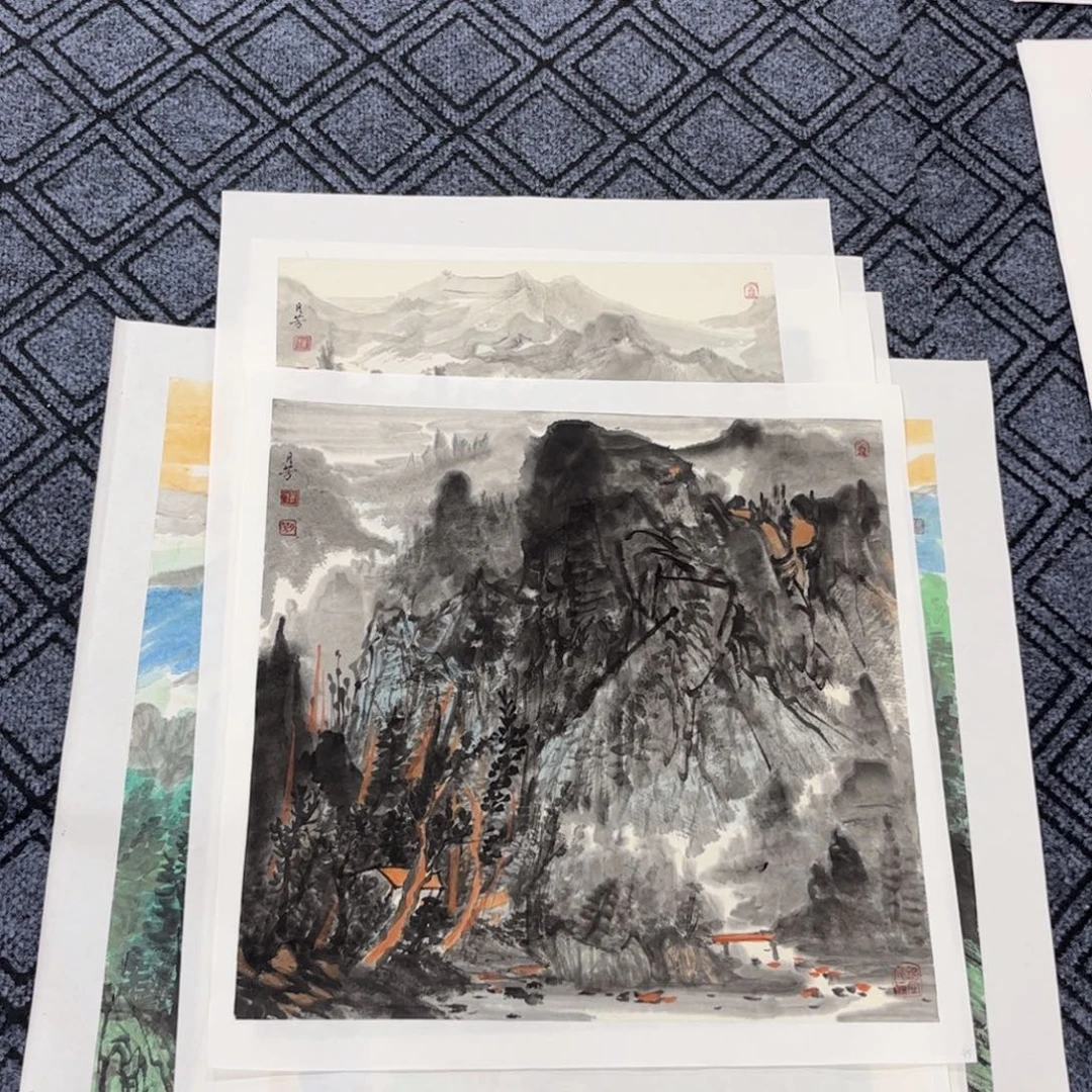 L***7国画崔月芳山水打包6