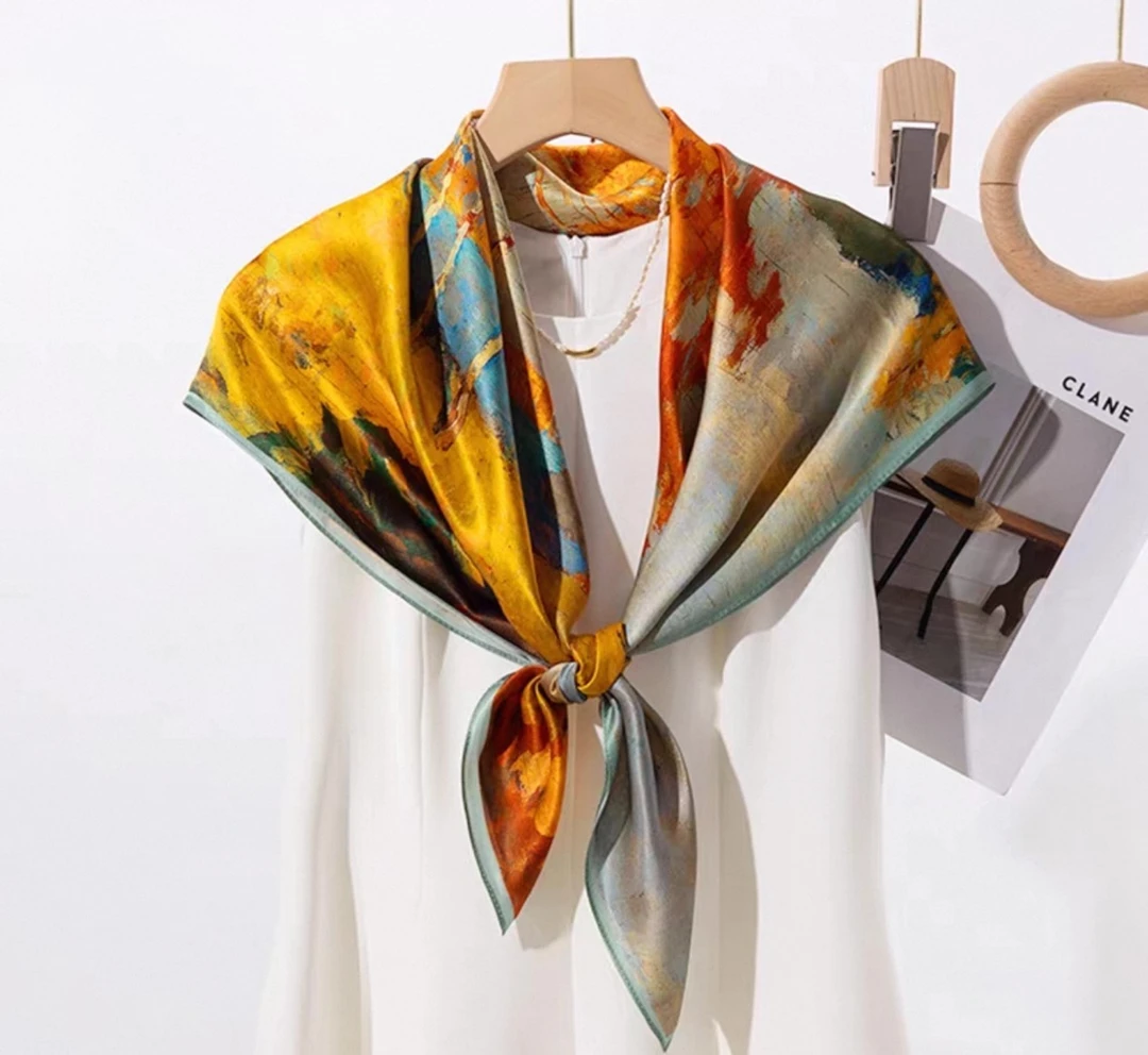 （白桦林）1036高档丝巾围巾女士披肩新款素雅百搭防晒优雅气质