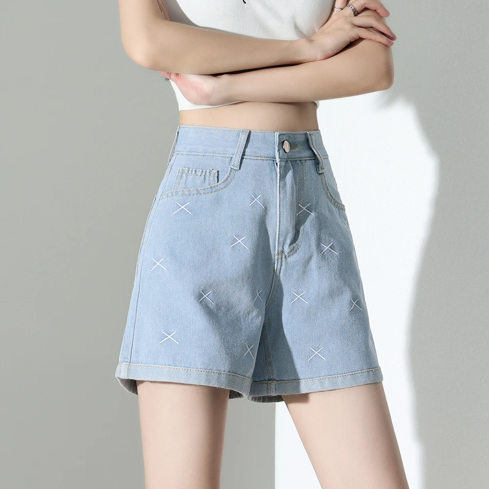 【现货】【运费险】牛仔短裤女2025夏款四分裤上新百搭显瘦大码短裤