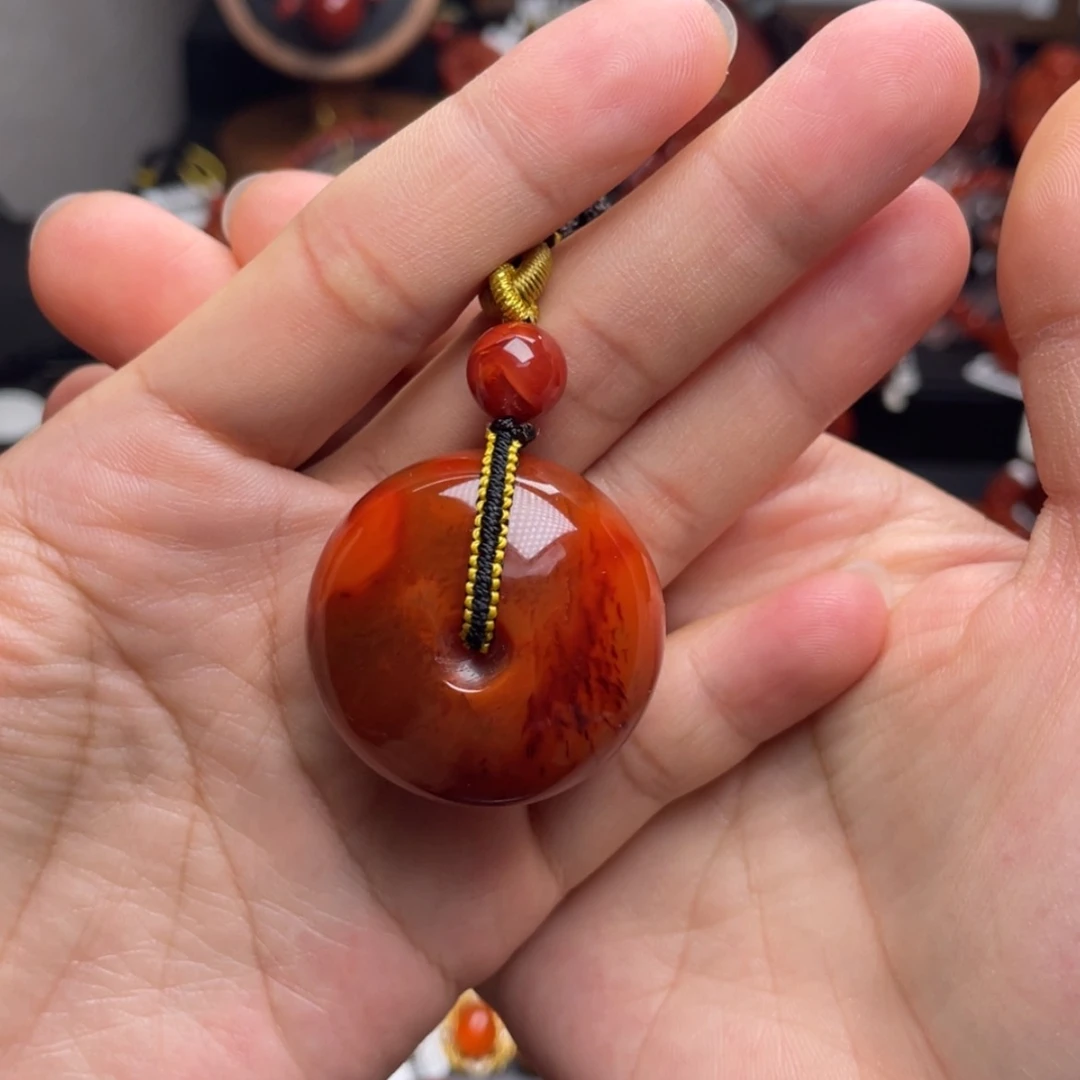 【闪购商品】未镶嵌收藏级大平安扣南红玛瑙