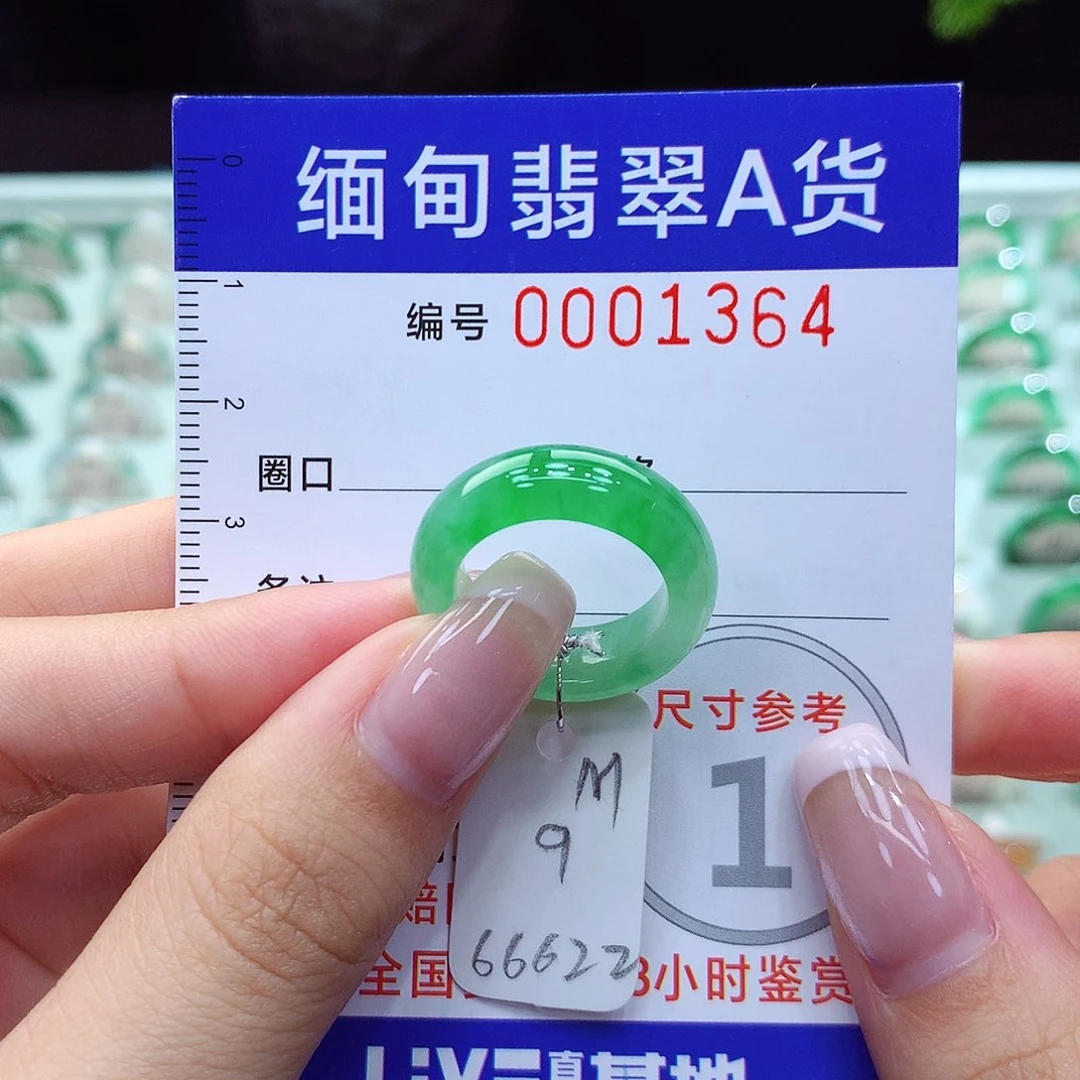 翡翠戒指未镶嵌9号