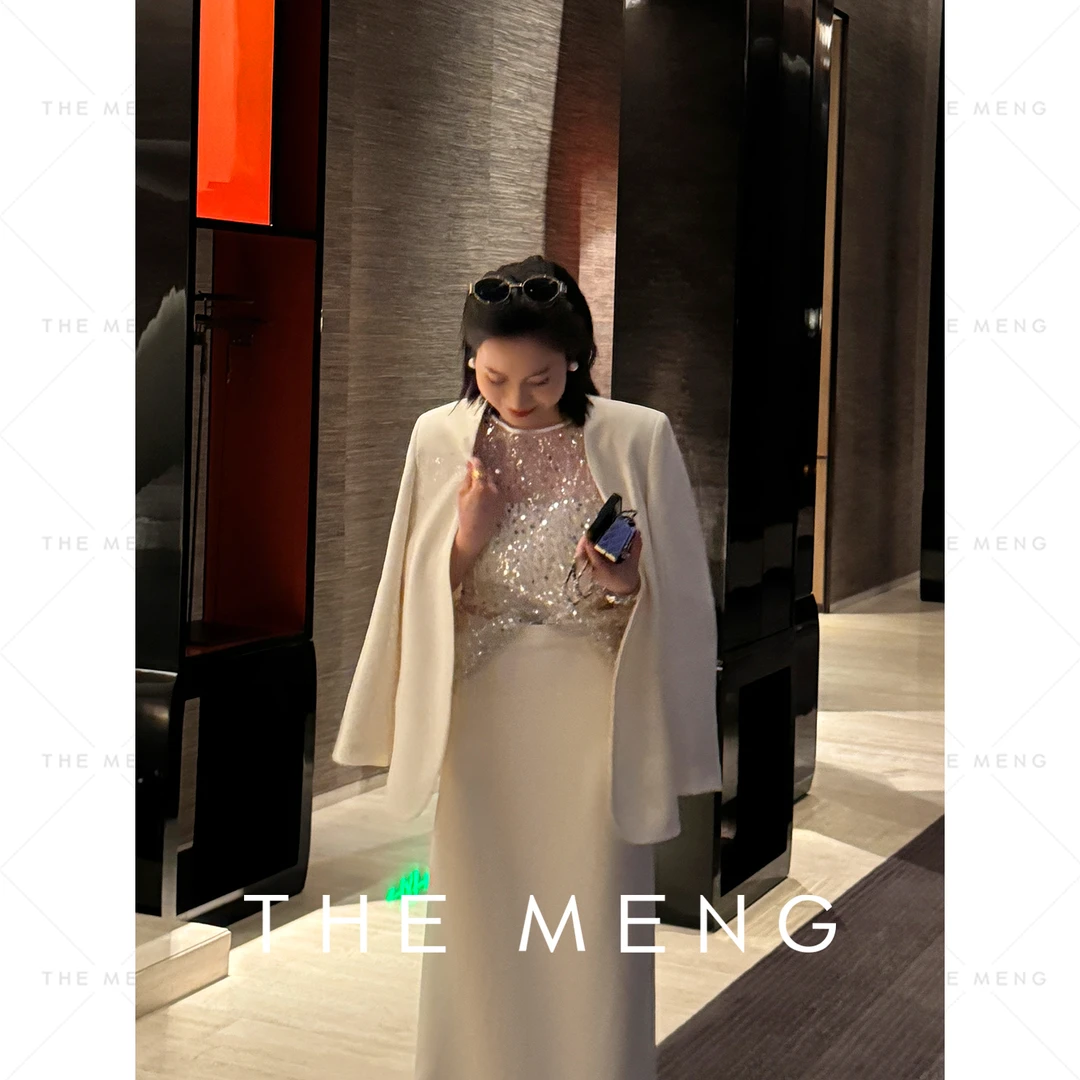 THE MENG【星光】钉珠亮片镂空碎花通勤小背心#M251D0015