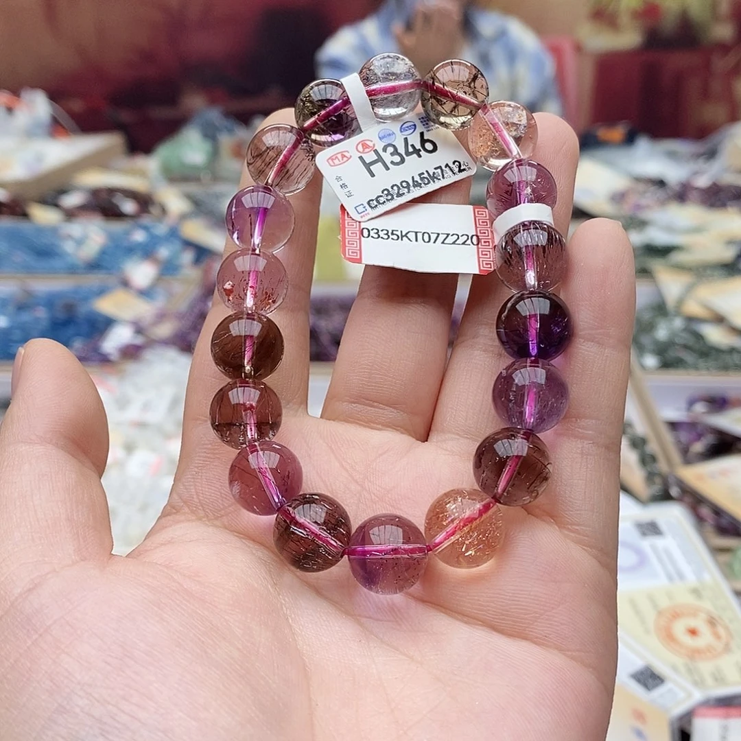 水晶手链未镶嵌小**兔H346超七11+