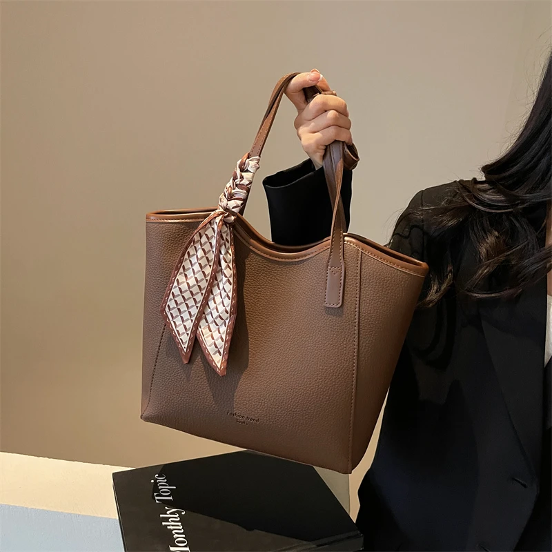 新款女士大容量包包通勤托特包2025女百搭韩版洋气单肩包女大容量