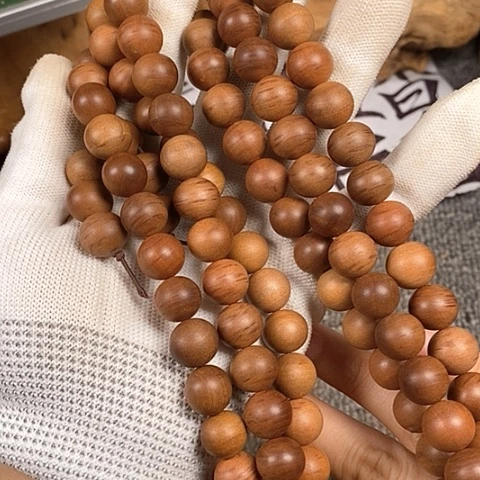 檀香木手串/手链老山檀香风化瘤疤老料1.2/108