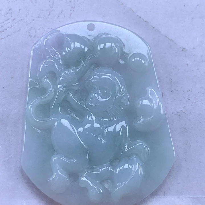 颈饰未镶嵌翡翠猴牌吊坠