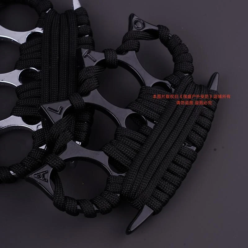 手撑子合金指虎四指拳套戒指环车载破窗求生拳扣装备合法防身