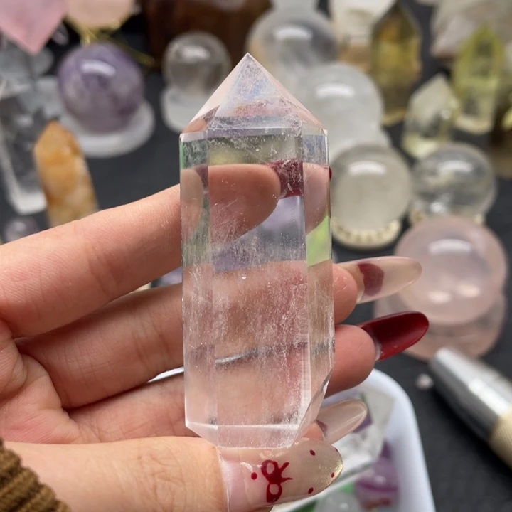 水晶42未镶嵌大*子白水柱