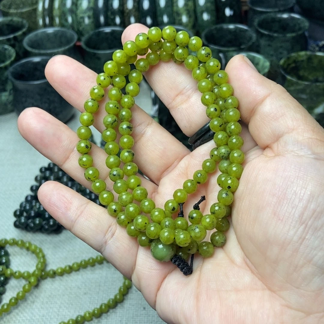 心***行未镶嵌蛇纹石玉手链