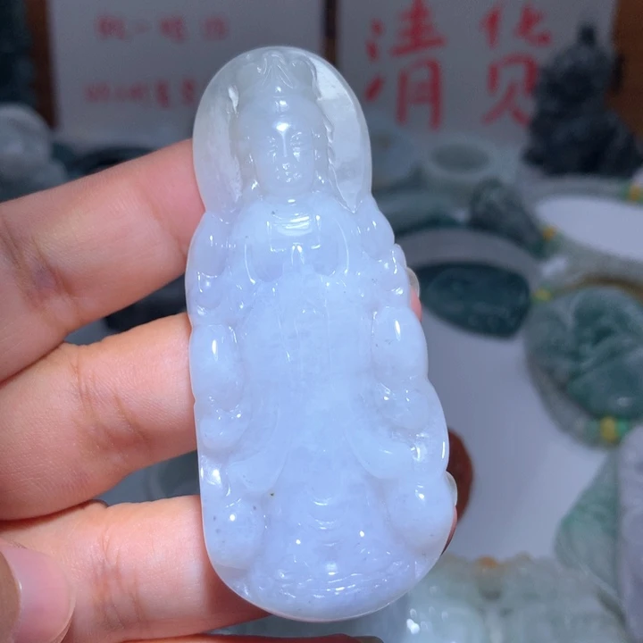 翡翠未镶嵌颈饰保真天然A货翡翠