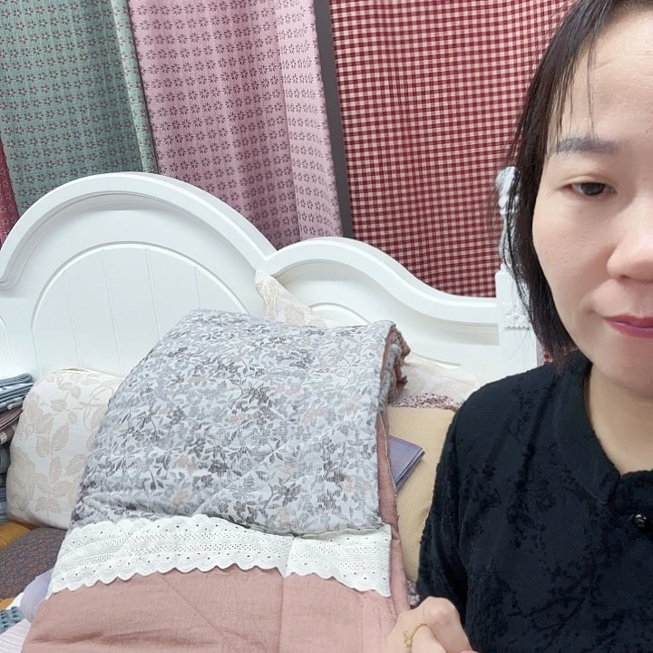棉棉花影双人春秋被