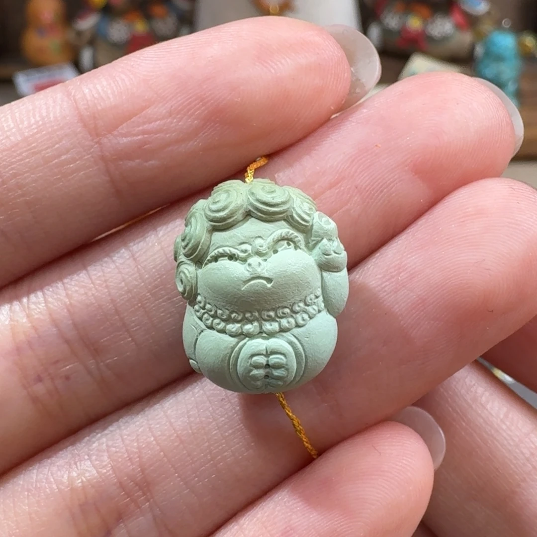 绿松石未镶嵌珠宝半成品貔貅配饰