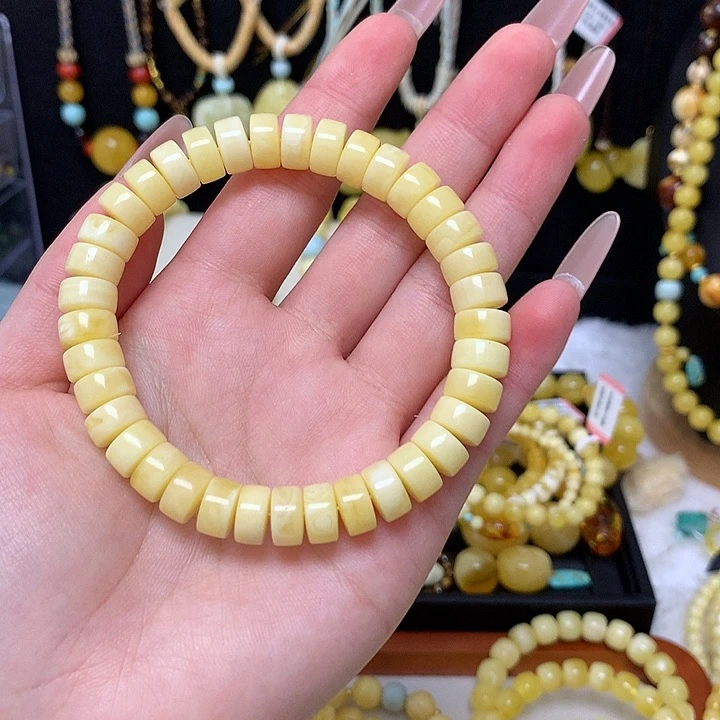手链蜜蜡未镶嵌蜜蜡手串素圈