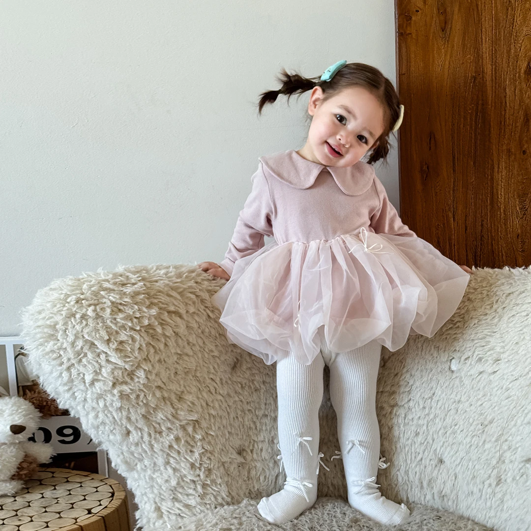 D5166女童连衣裙秋2025新款儿童多巴胺小洋裙超好看女宝裙子秋冬