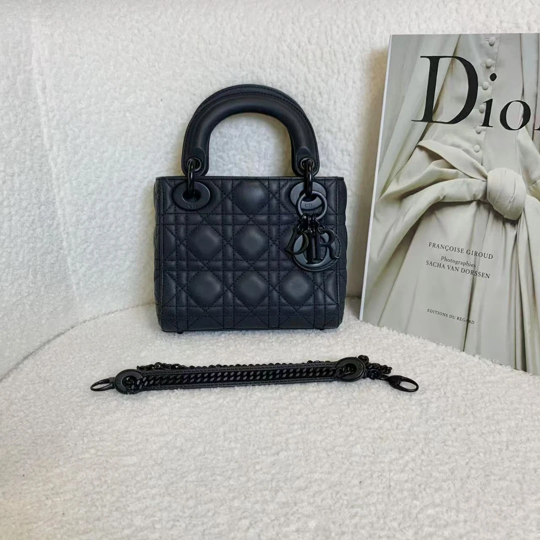 99新 DIOR/迪奥 壹臻/soblack磨砂三格戴妃  30482190