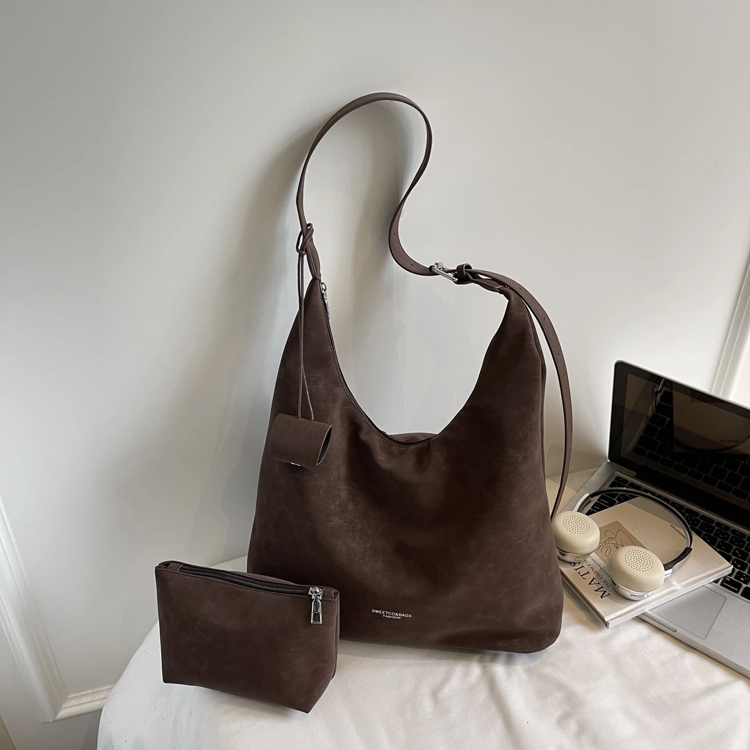 【暮色黎明】文艺大包包托特包韩版单根简约耐磨防刮软单肩包